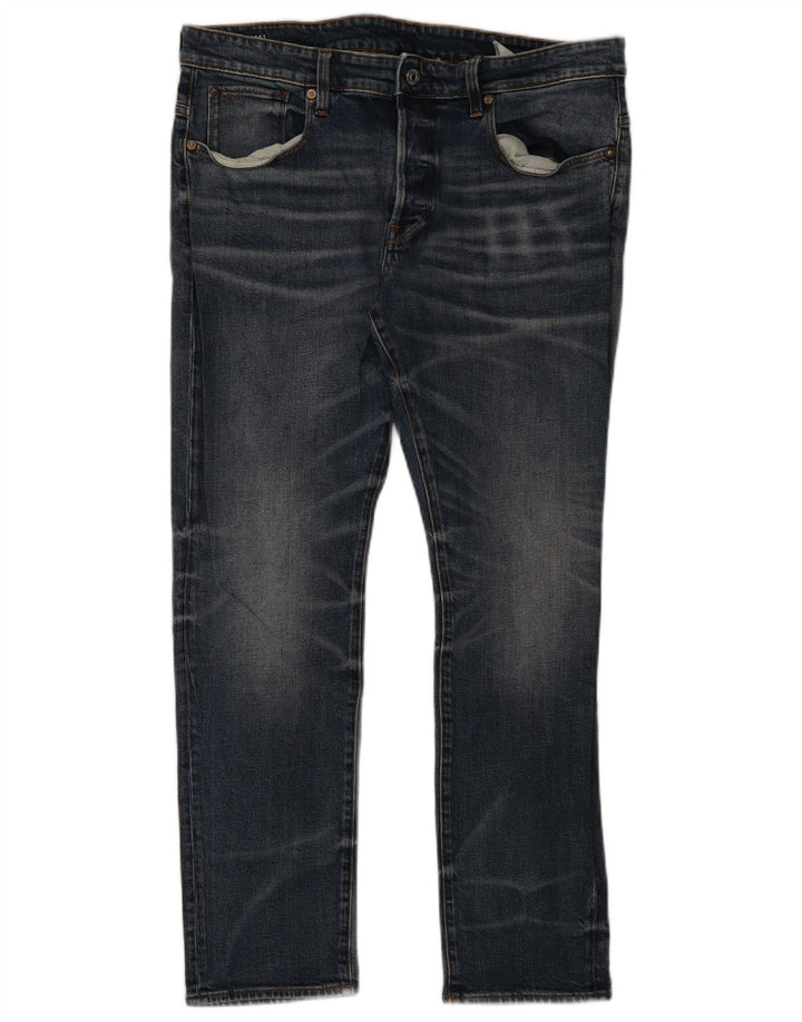 Męskie jeansy slim G-Star W36 L30 Niebieskie bawełniane