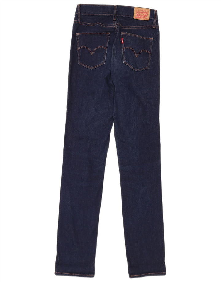 Damskie jeansy wyszczuplające Levi's W26 L32 Granatowa bawełna