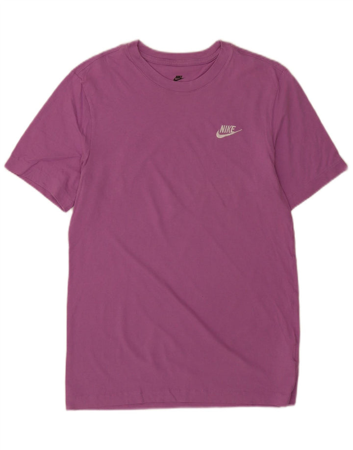 T-shirt męski Nike, mały, fioletowy, bawełniany