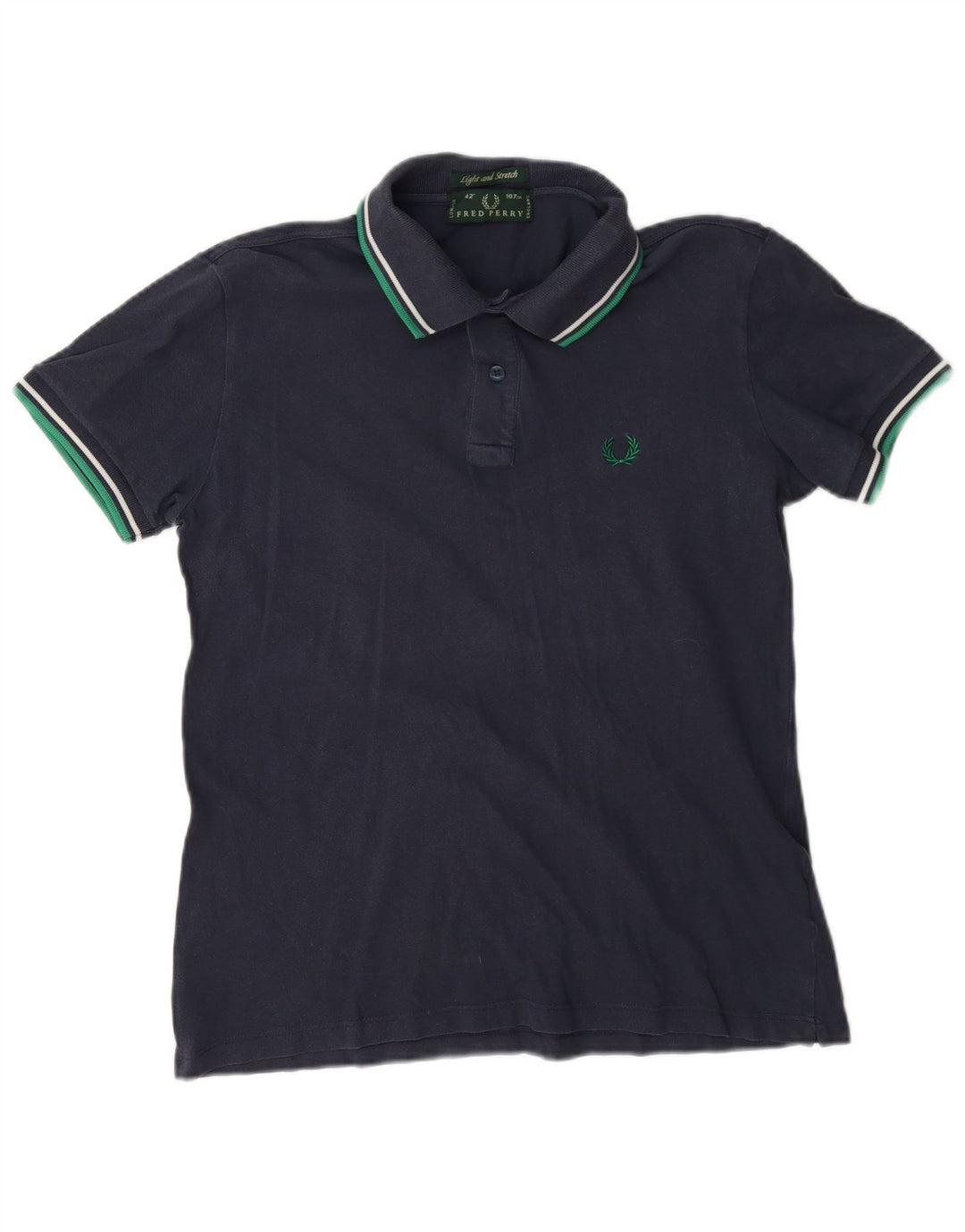 Męska koszulka polo Fred Perry, lekka i rozciągliwa, średnia, granatowa, bawełniana