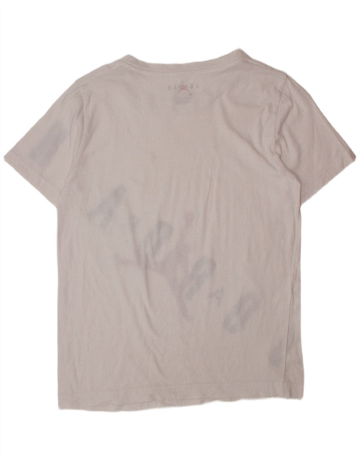Chłopięcy T-shirt z grafiką JORDAN 10-11 lat, średni biały