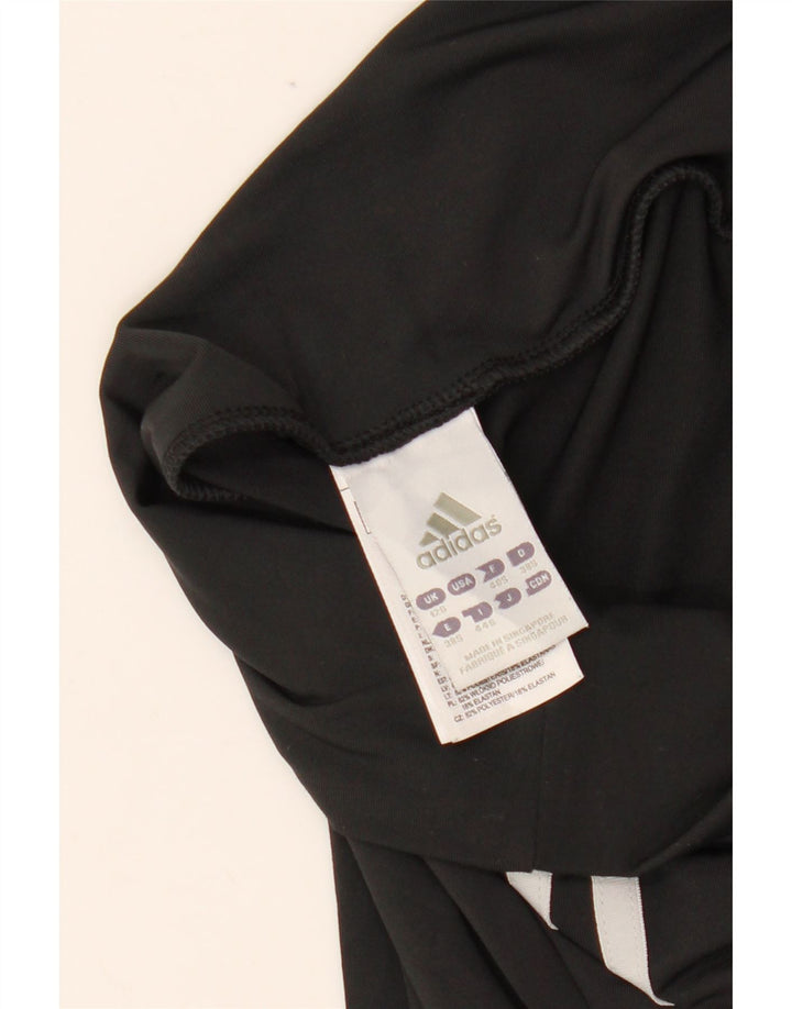 Damskie spodnie dresowe ADIDAS Climalite z szerokimi nogawkami UK 12, średnie czarne