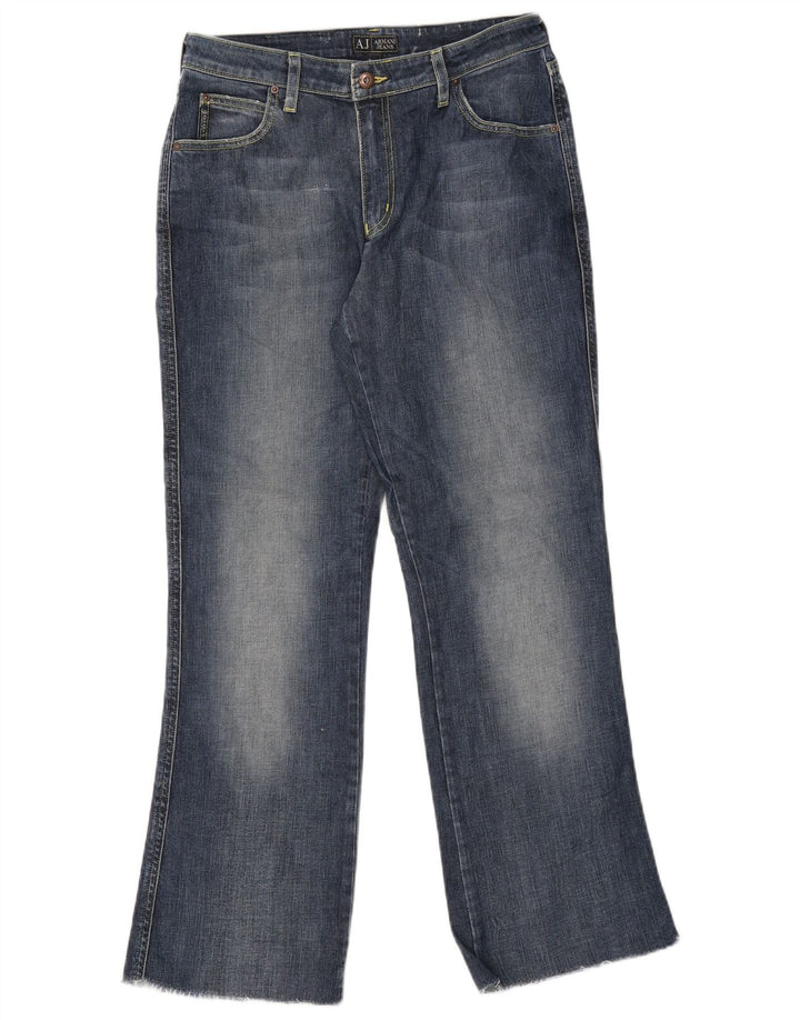 Damskie jeansy Bootcut Armani W29 L30 Niebieskie bawełniane