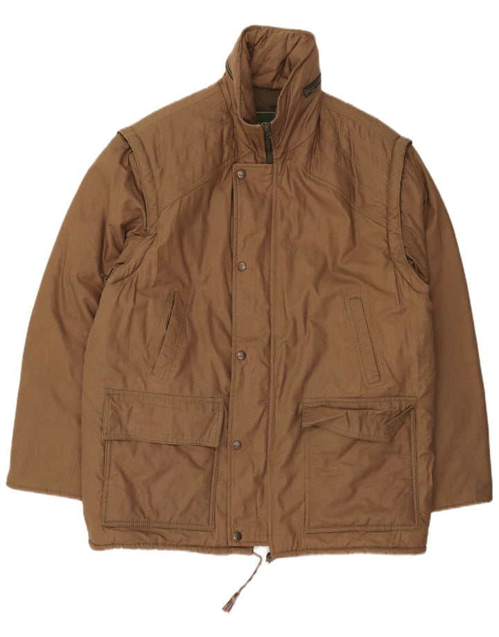 Męska wyściełana kurtka z kapturem w stylu vintage IT 52 XL Khaki