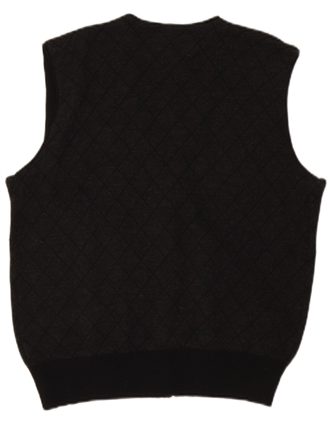 Męski sweter bez rękawów Paul & Shark, mały, szary, argyle/diament