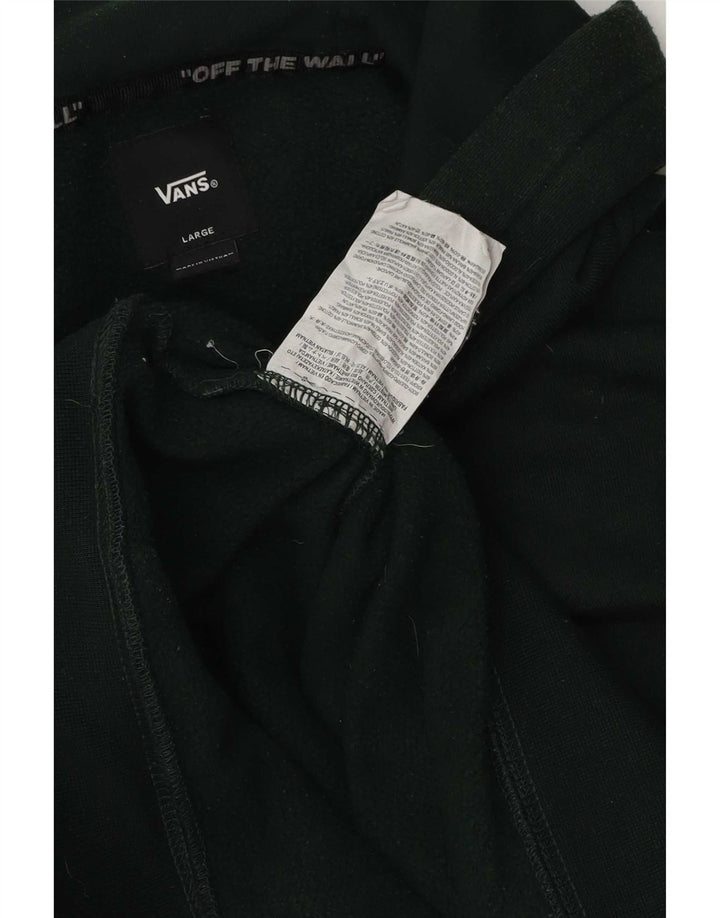 Męski sweter z kapturem Vans, duży, zielony, bawełniany