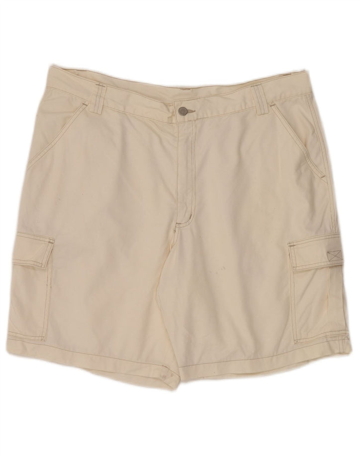 Męskie spodenki cargo w stylu vintage W38 XL, biała bawełna