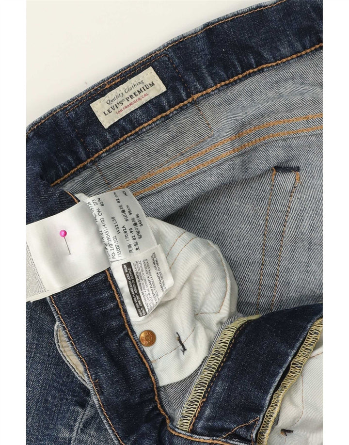 Męskie jeansy slim fit Levi's W32 L30 Niebieskie bawełniane