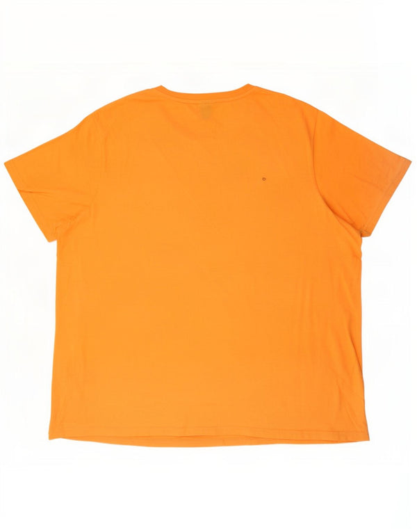 Męska koszulka graficzna Ellesse Top 2XL Pomarańczowa bawełna