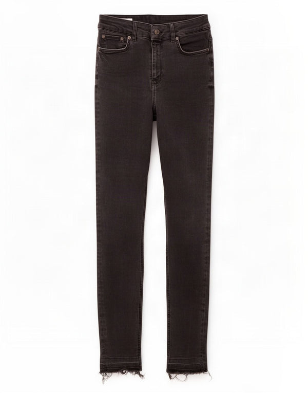 Damskie jeansy obcisłe z wysokim stanem Zara EU 38 Small W28 L27 Czarna bawełna