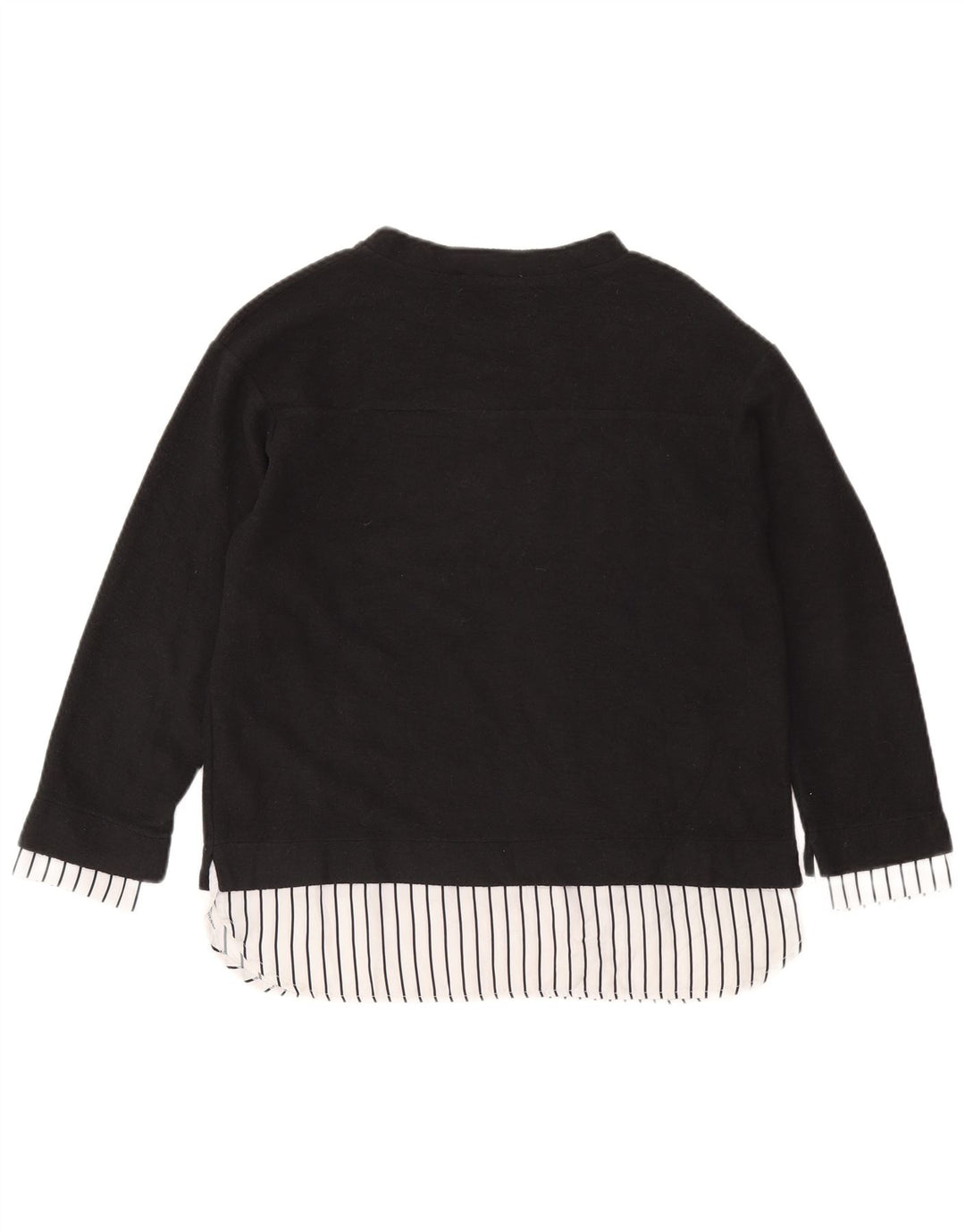 Damski top oversize z grafiką Zara z długim rękawem, UK 10, mały, szary poliester