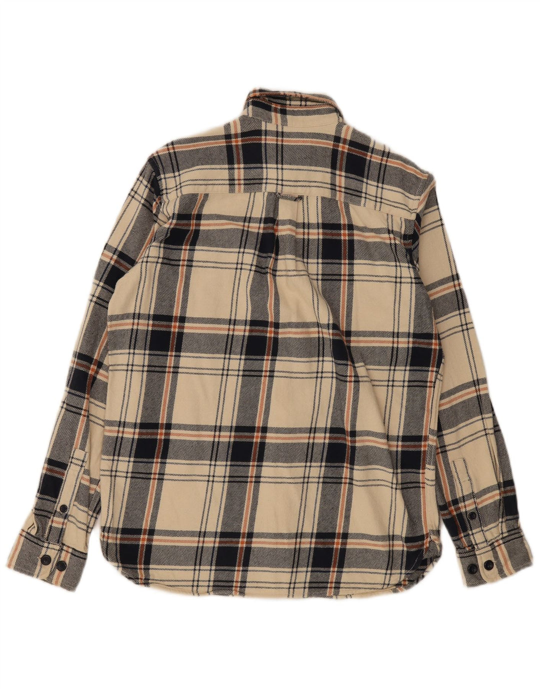 Koszula flanelowa męska Jack & Jones o regularnym kroju, mała, beżowa, bawełniana w kratkę