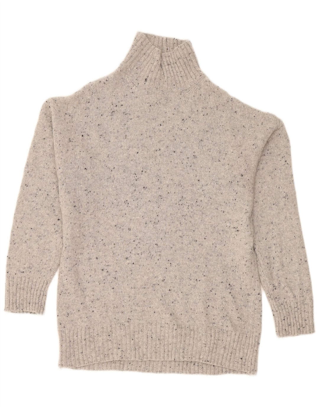 Damski sweter oversize z golfem Zara UK 10 Small Grey Flecked