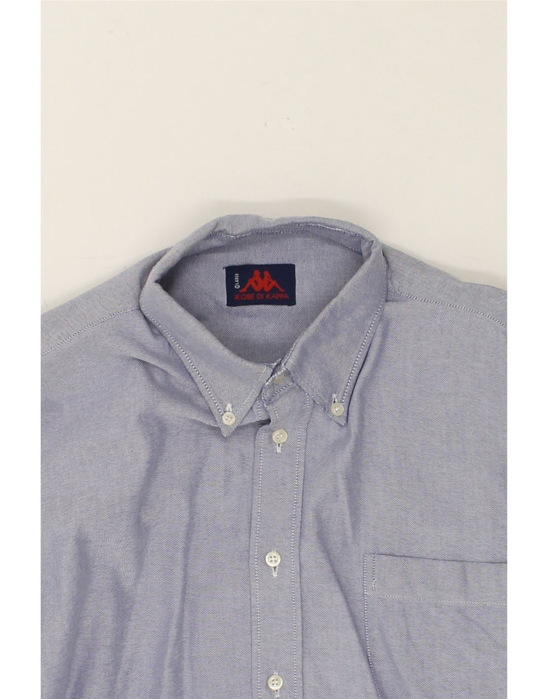 KAPPA Mens Shirt Large Blue Cotton Vintage Kappa and Second-Hand Kappa from Messina Hembry 