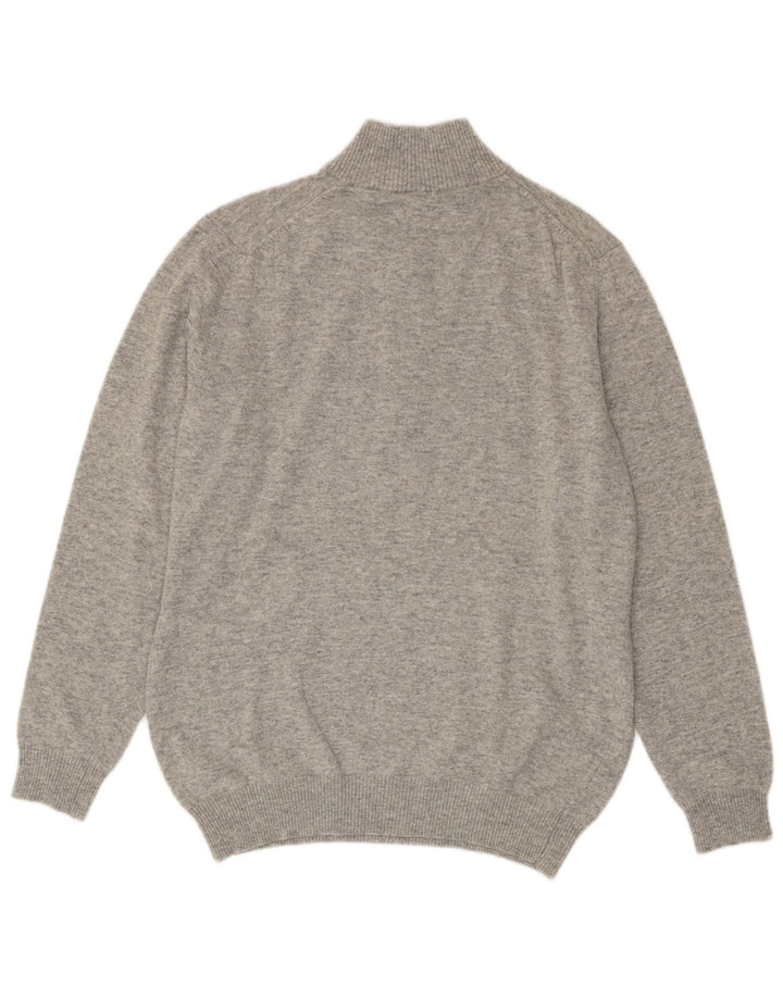MARLBORO CLASSICS Męski sweter zapinany na zamek 2XL Szara wełna