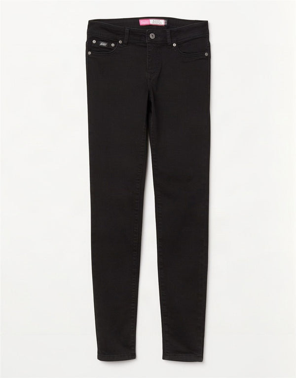 Damskie jeansy Superdry Alexia Jegging W28 L32, czarne, bawełniane