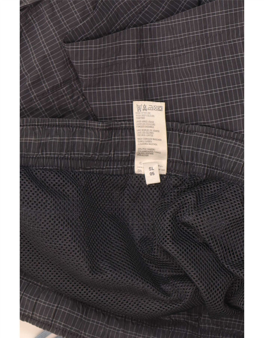 Męskie spodenki kąpielowe Marks & Spencer, duże, szare, poliamidowe w kratkę