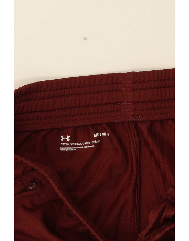 Męskie dopasowane spodnie dresowe Under Armour w kolorze średniego burgunda