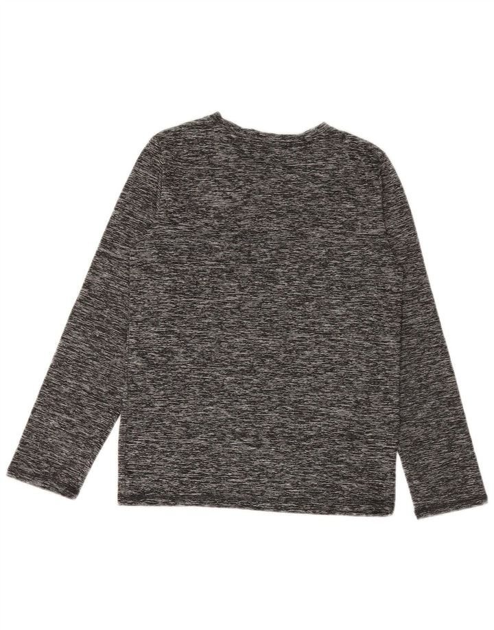 Chłopięcy top z grafiką PUMA z długim rękawem, 8-9 lat, mały, szary poliester