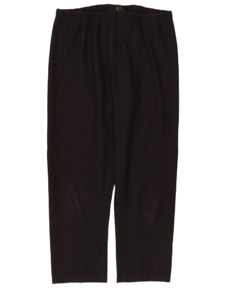 Damskie spodnie dresowe NIKE Dri Fit UK 12, średni czarny poliester