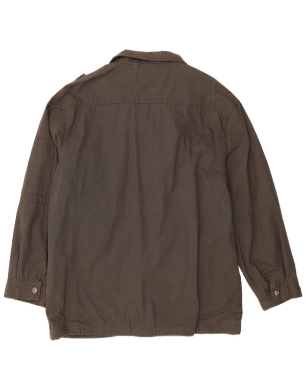 Męska kurtka wojskowa vintage UK 44 2XL zielona bawełniana