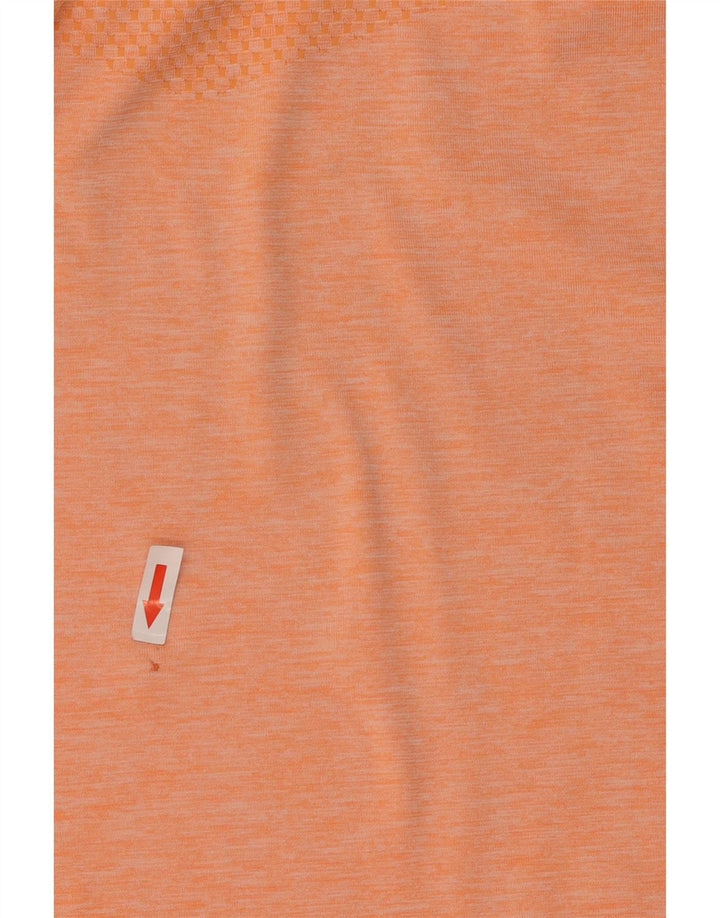 Męski T-shirt Nike Dri Fit w małe pomarańczowe paski