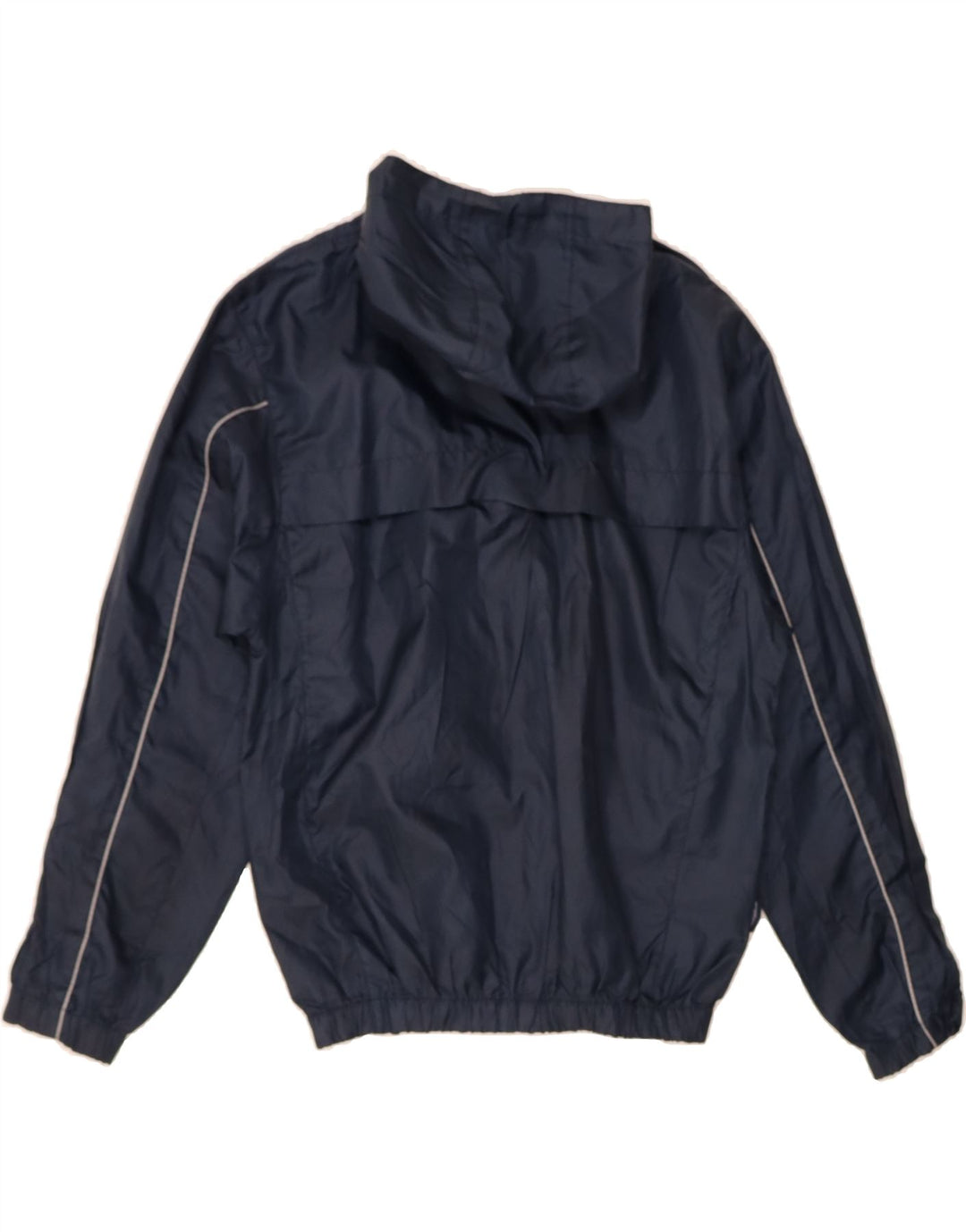 UMBRO Boys Hooded Rain Jacket 10-11 Years Medium  Navy Blue Polyester Vintage Umbro and Second-Hand Umbro from Messina Hembry 