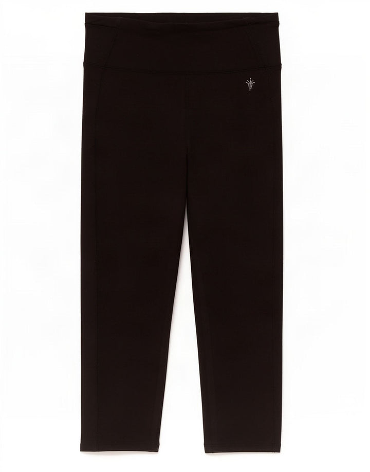 Damskie legginsy Capri Marks & Spencer UK 12, średni czarny poliester