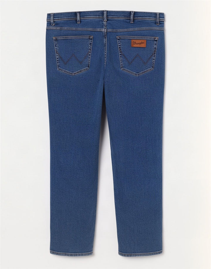 Męskie jeansy Wrangler Texas Straight W44 L32 Niebieskie