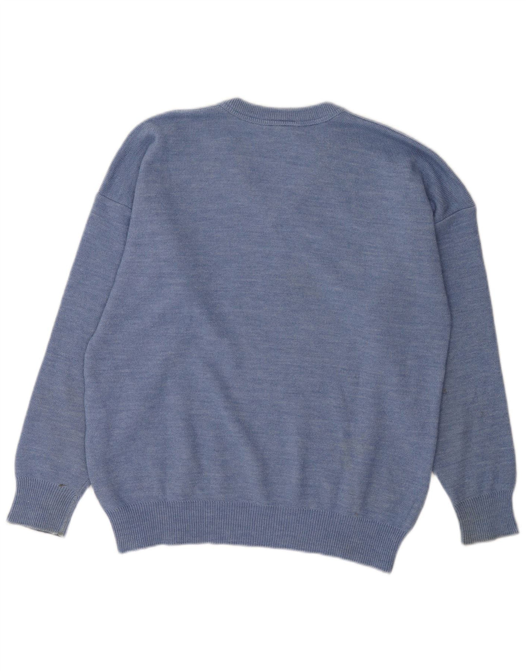 Lacoste Męski sweter z dekoltem w kształcie litery V, rozmiar 5, duży, niebieski, wełniany