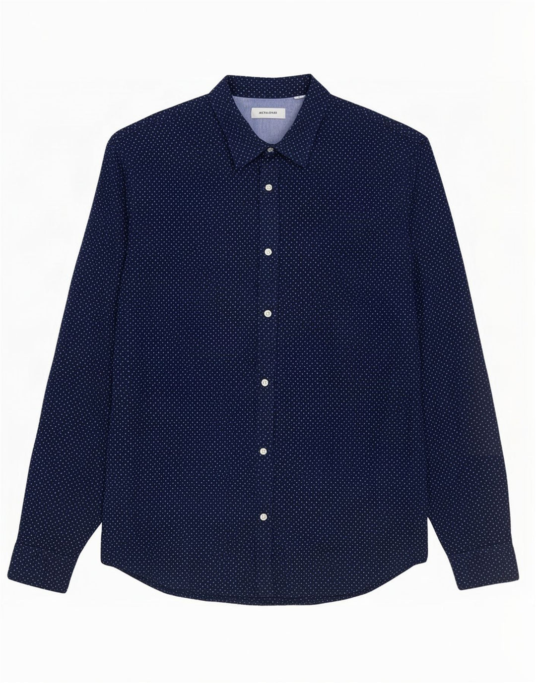 Koszula męska Jack & Jones, średnia, granatowa, bawełniana w cętki