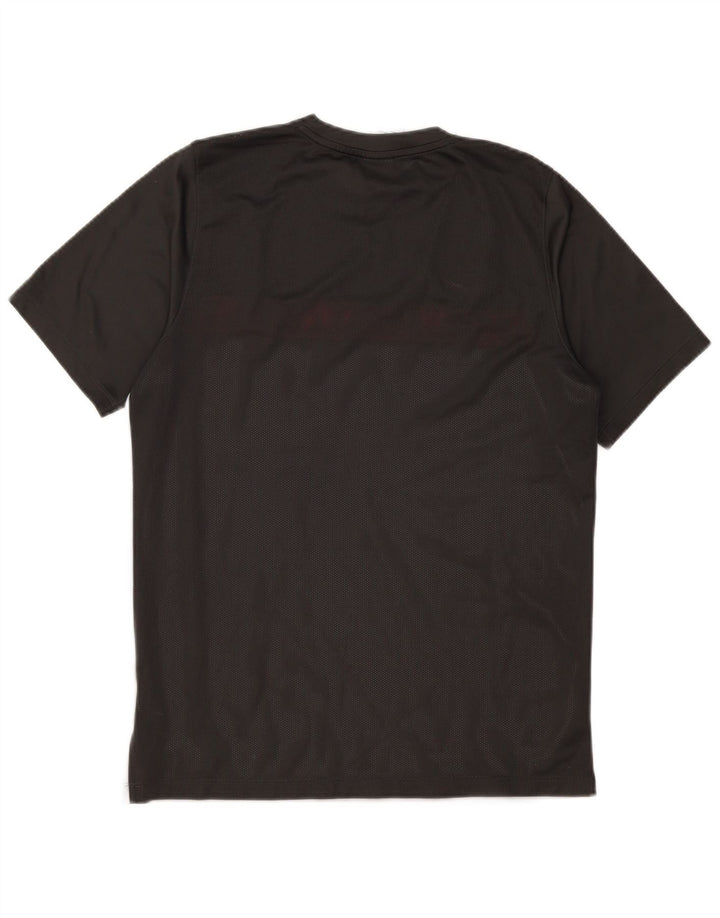Męski T-shirt Nike Dri Fit, duży, szary poliester z blokami kolorów