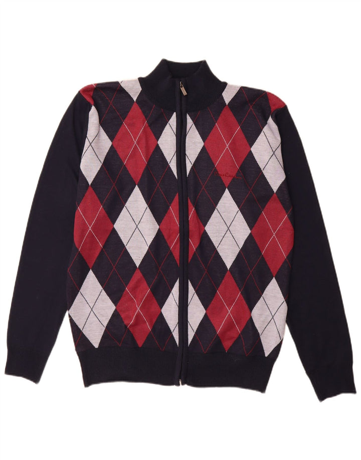 Sweter męski Pierre Cardin, mały, granatowy Argyle/Diament