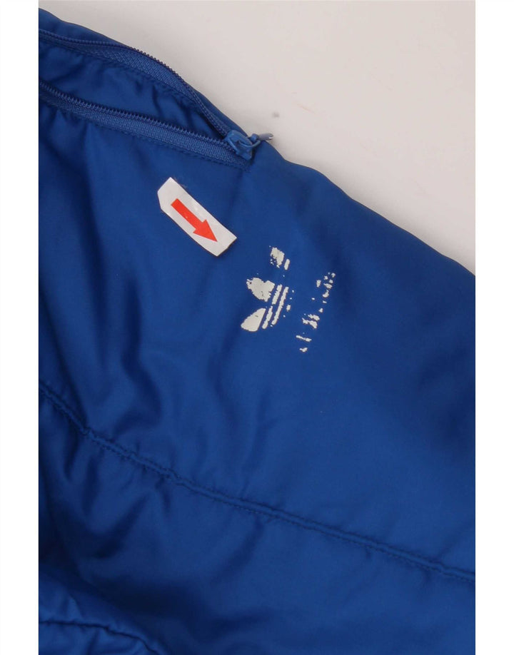 Męskie spodnie wiatrówkowe Adidas, duże, niebieskie, nylonowe