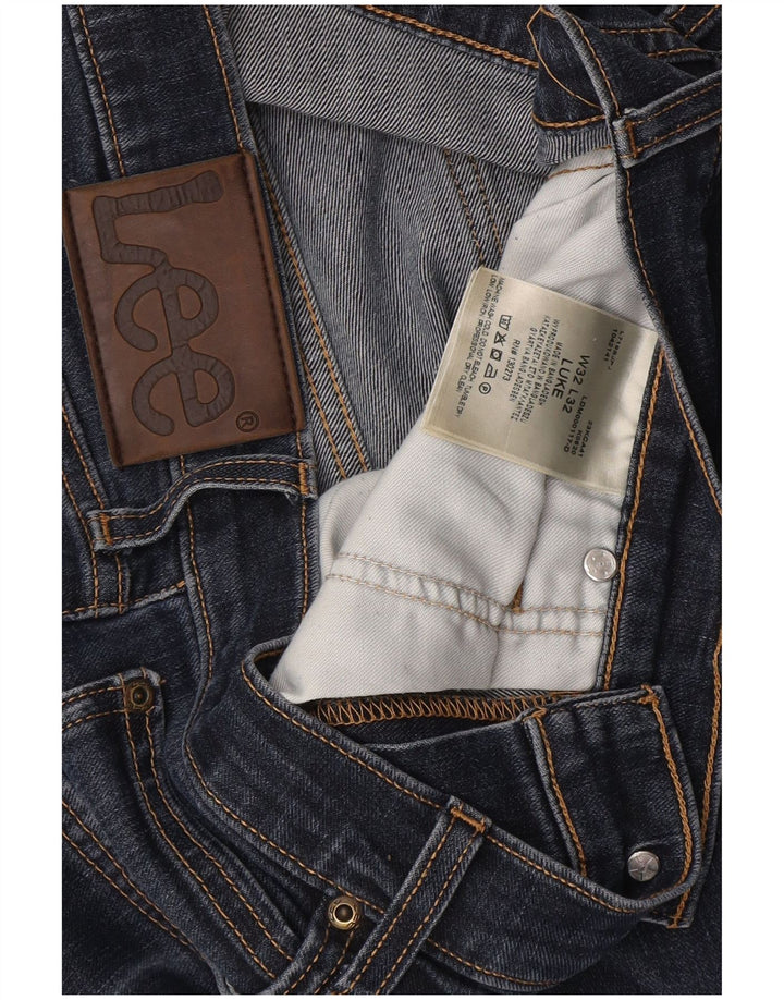 Lee Męskie Luke Slim Jeans W32 L32 Granatowa bawełna