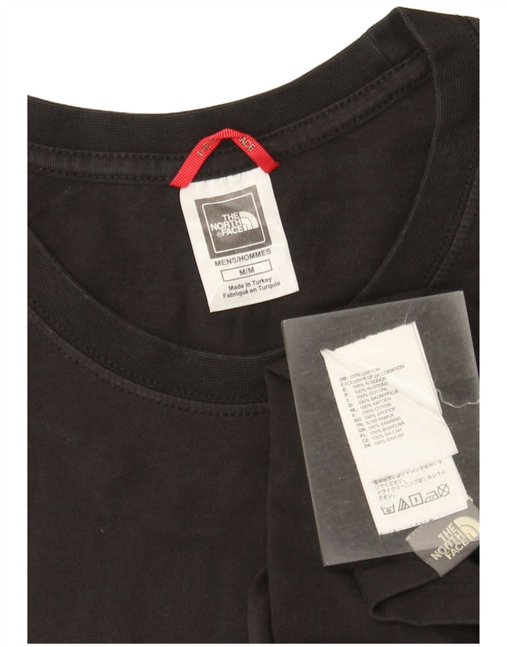 Męski T-shirt z grafiką The North Face, bawełniany, średni czarny