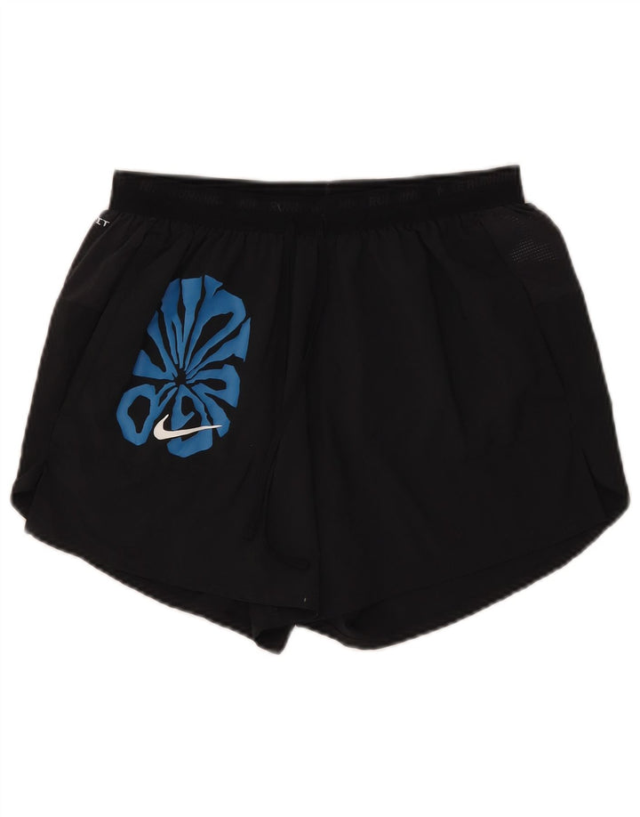 Damskie spodenki sportowe Nike Dri Fit Graphic UK 14, średni czarny poliester