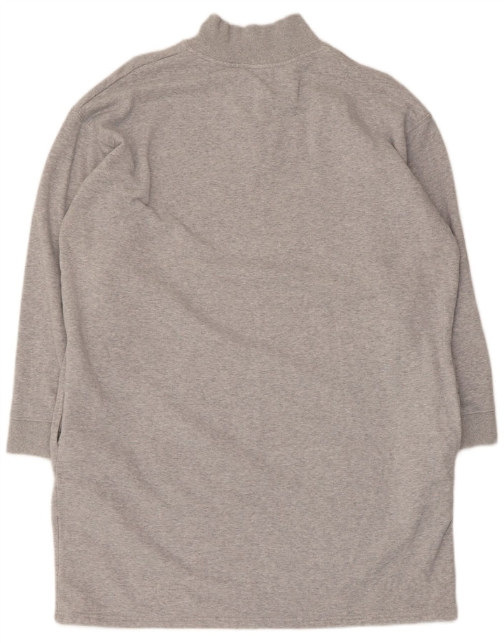 MARKS & SPENCER Damska sukienka oversize typu jumper UK 16, duża, szara, nakrapiana