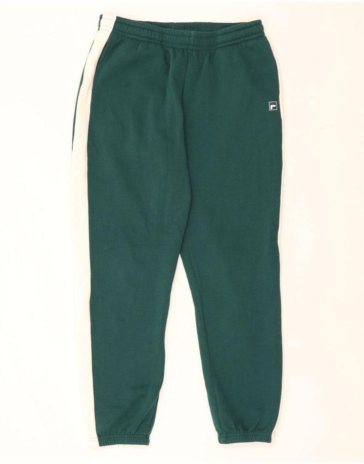 Męskie spodnie dresowe Fila Graphic Joggers w kolorze średniej zieleni