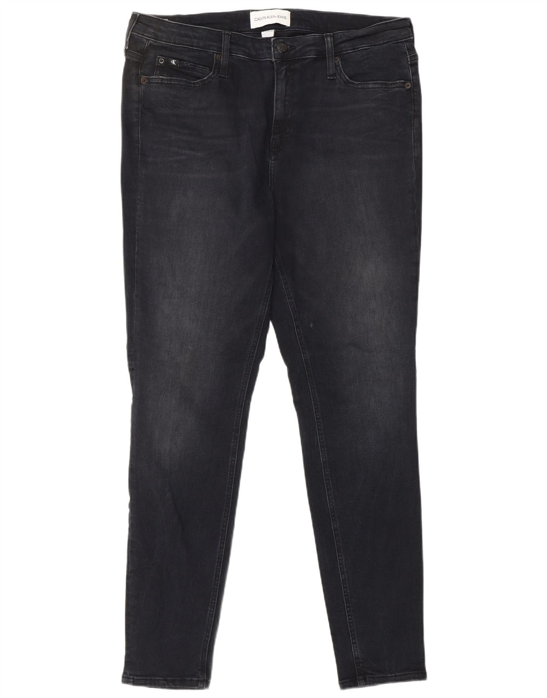 Damskie jeansy skinny CALVIN KLEIN W33 L32, czarne, bawełniane