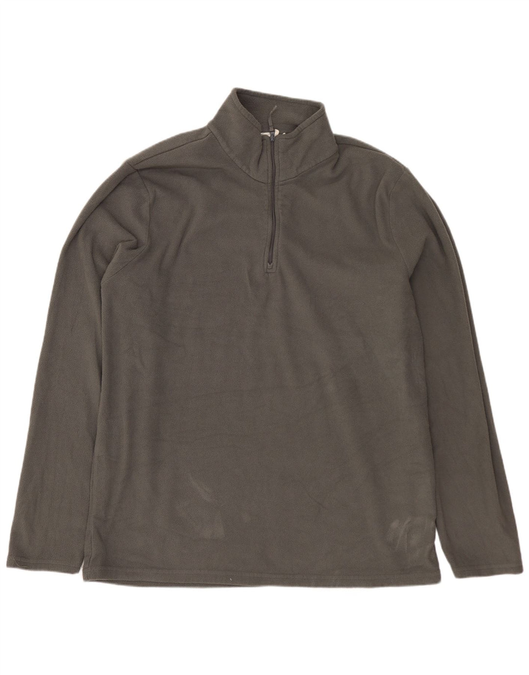 MOUNTAIN WAREHOUSE Męski sweter polarowy zapinany na zamek, duży, szary, poliestrowy