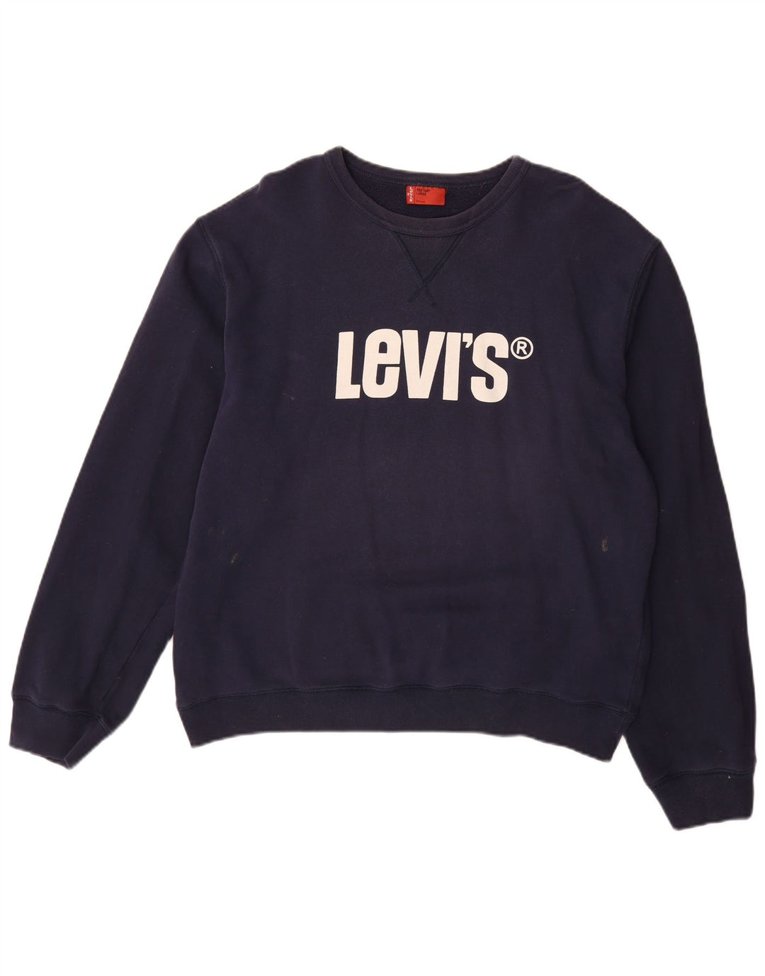 Męska bluza z grafiką LEVI'S, duża, granatowa, bawełniana