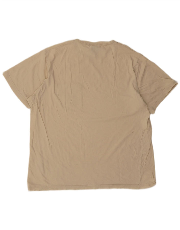 T-shirt męski Trussardi Top, średnio beżowy, bawełniany