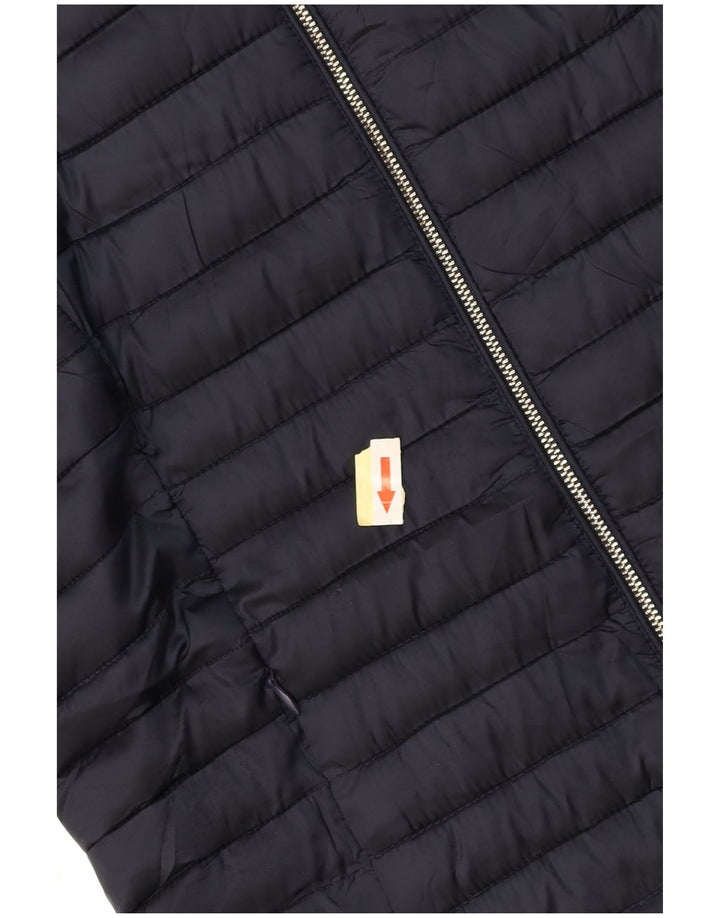 MASSIMO DUTTI Damska ocieplana kurtka z kapturem UK 10, mała, granatowa