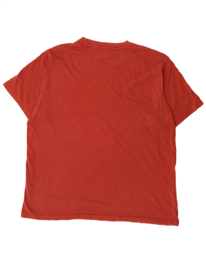 Męski T-shirt Levi's o swobodnym kroju, duży, czerwony, bawełniany
