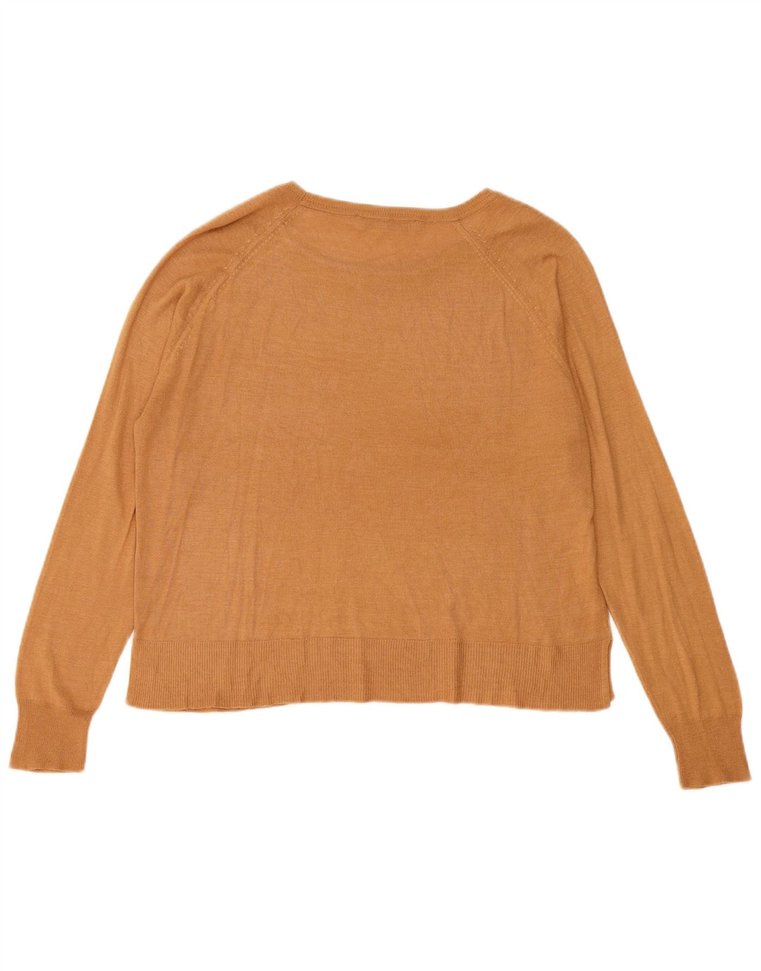 Sweter damski Zara z dekoltem w łódkę UK 14 średni beż