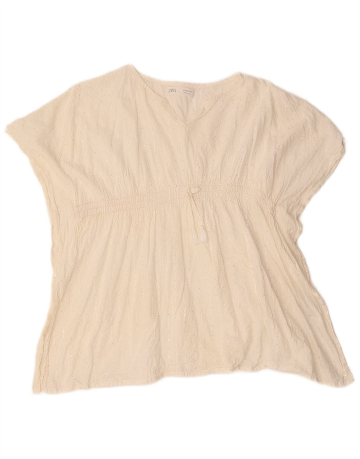 Bluzka damska ZARA Batwing Top UK 16, duża, biała