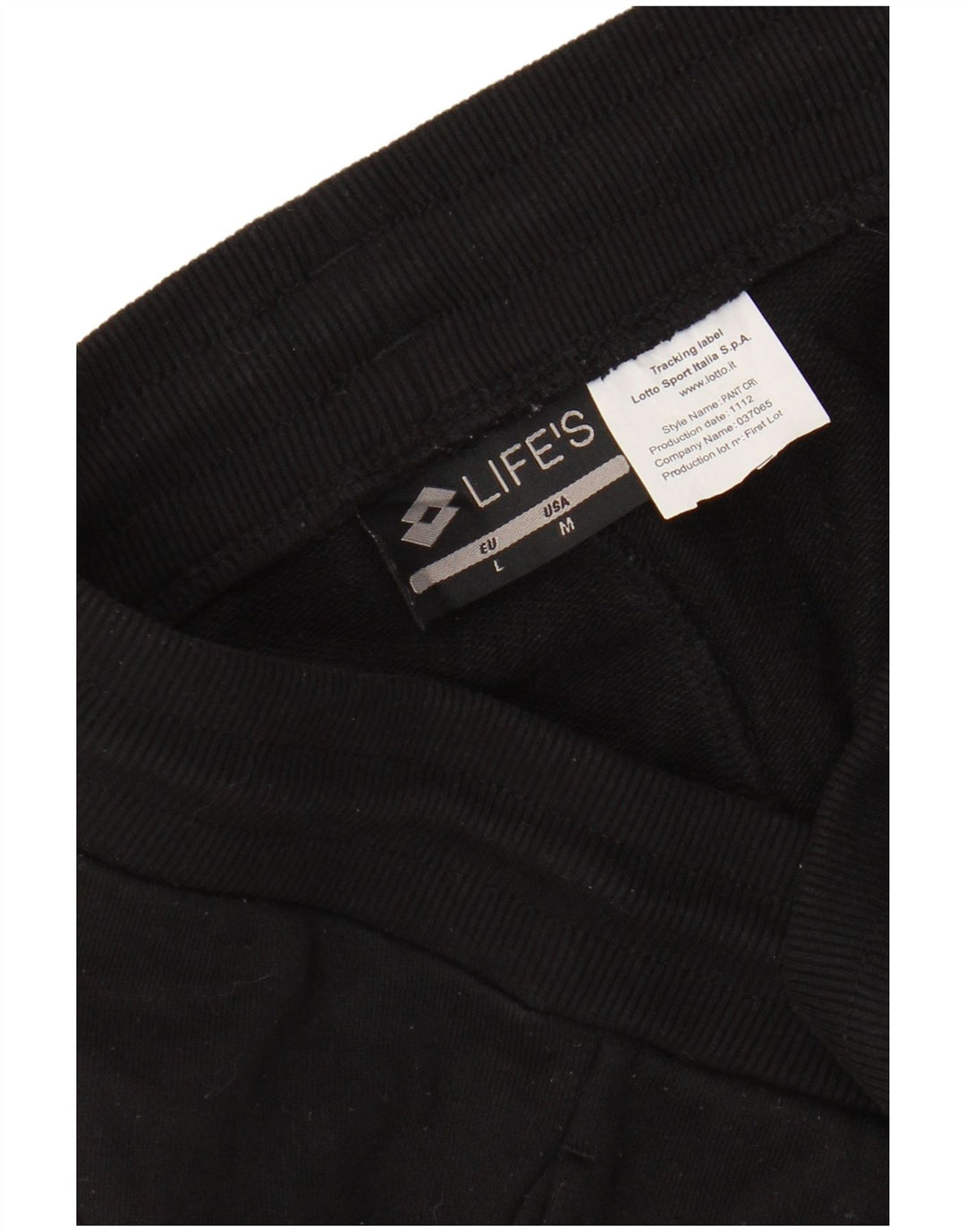 Męskie spodnie dresowe LOTTO Joggers Medium Black