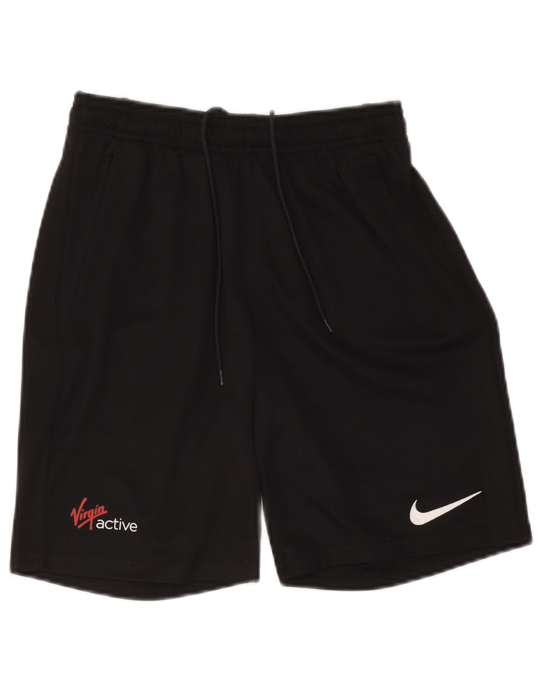 Damskie spodenki sportowe Nike Dri Fit UK 8, małe, czarne, poliestrowe