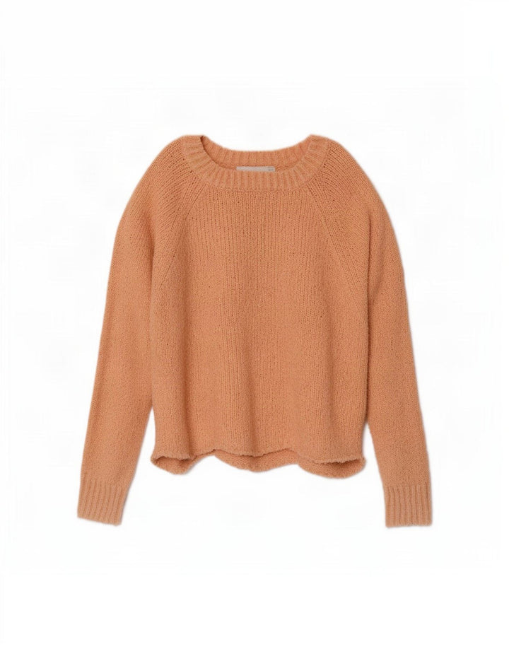 Damski sweter oversize z dekoltem w łódkę Zara UK 14, średni róż